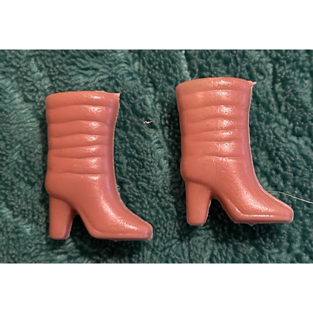 Vintage Plastic Barbie Doll Brown Ankle Boots